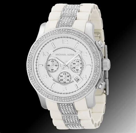 white michael kors watch amazon|michael kors white diamond watch.